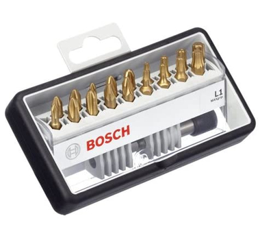 BOSCH  Embouts de vissage courts Max Grip Robust Line, set de 18 pièces + 1 (L) - 25 mm, 18+1tlg.  -2607002581