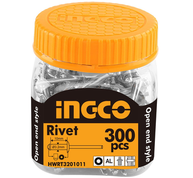 INGCO RIVET 3.2X10MM BOÎTE DE 300 PIÈCES - HWRT3201011