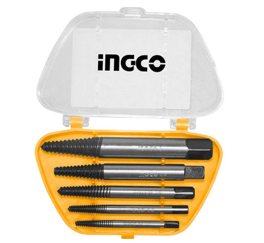 INGCO SET DE TARAUDS CRV SIZE:3~6MM,6~8MM,8~11, 11~14,14~18 - ASE001