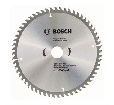 BOSCH Lame de scie circulaire 235x2.8/1.8x30 60T Eco for Wood  -2608644405