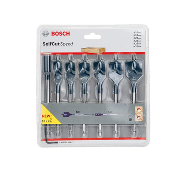 BOSCH  Mèches plates Self Cut Speed, set de 7 pièces - 16