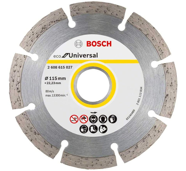 BOSCH  Disque à tronçonner diamanté ECO for Universal 115mm x 22.25mm  -2608615027