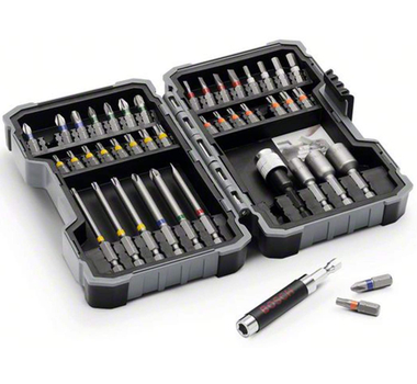 BOSCH  Embouts et douilles, coffret de 43 pièces - PH1