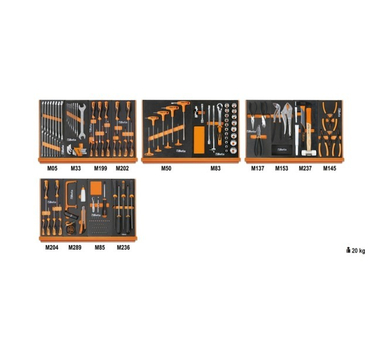 BETA COMPOSITION DE 152 OUTILS POUR LA MAINTENANCE INDUSTRIEL GENERALE - 5904VU/2M