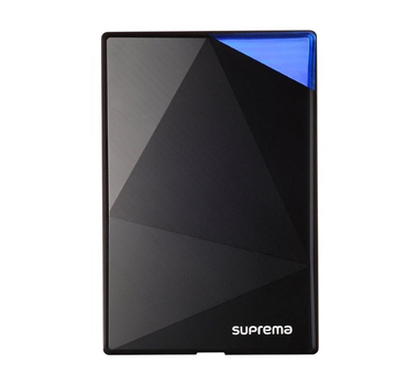 SUPREMA Lecteur / contrôleur multi-cartes à puce (13,56 MHz, Mifare / DesFire), IP65, Couleur noire - XPS2M