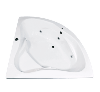 SNW JACUZZI D'INTERIEUR COIN DOUBLE SYSTÈME PREMIUM (EAU/AIR) 100x100cm