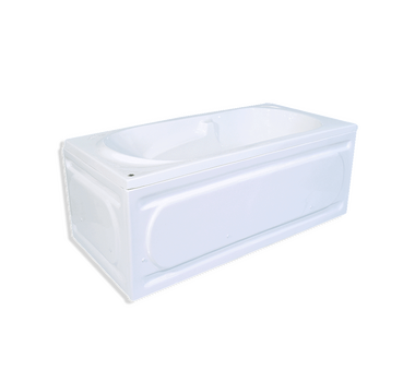 SNW BAIGNOIRE RECTANGULAIRE ACRYLIQUE AVEC TABLIER + CHASSIS (PIEDS)