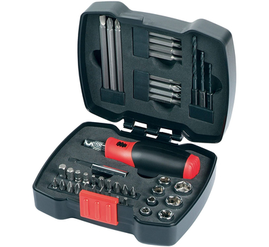 BLACK+DECKER COFFRET DE VISSAGE À CLIQUET 43PCS - A7175-XJ