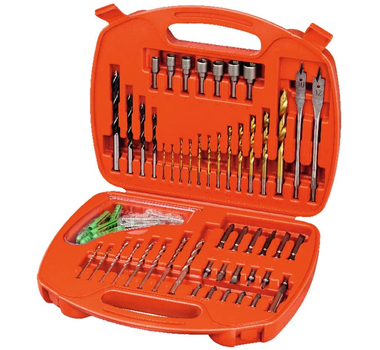 BLACK+DECKER SET DE FORÊTS/EMBOUTS/CHEVILLES 50PCS  - A7066-XJ