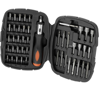 BLACK+DECKER COFFRET TOURNEVIS À CLIQUET 45PCS  - A7039-XJ