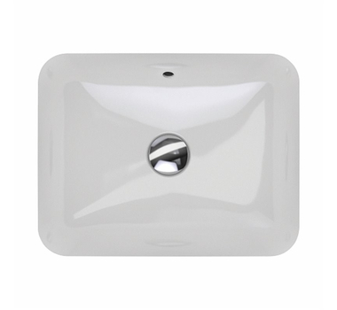 GEBERIT VARIFORM Rectangulaire Vasque à encaster par le dessous Blanc 53 x 44 cm - 500.760.01.2