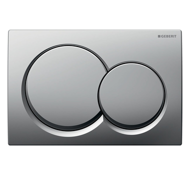 GEBERIT Plaque de commande WC ALPHA 01 CHROME MAT - 115.035.46.1