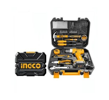 INGCO Coffret visseuse 12V + 126 outils/accessoires - HKTHP11271