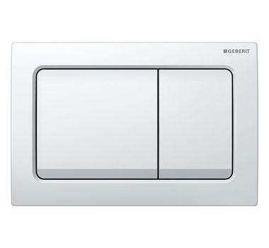 GEBERIT Plaque de commande WC ALPHA 30 BLANC - 115.055.11.1