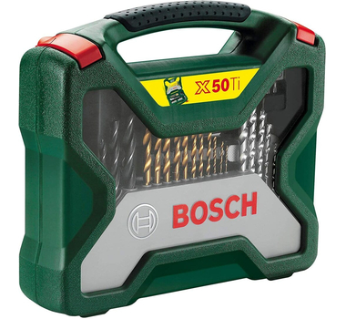 Bosch Accessories 50 pièces Ensemble de forets et de tournevis en titane X-Line 2607019327