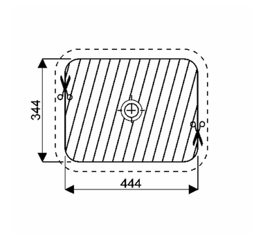 GEBERIT VARIFORM Rectangulaire Vasque à encaster par le dessous Blanc 53 x 44 cm - 500.760.01.2