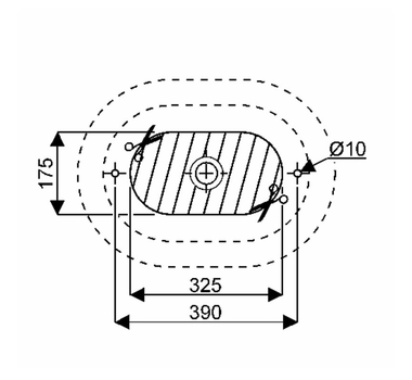 GEBERIT VARIFORM Oblongue Vasque à poser 55 x 40 cm - 500.774.01.2