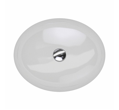 GEBERIT VARIFORM Oval Vasque à encaster par le dessous Blanc 58 x 49 cm - 500.754.01.2