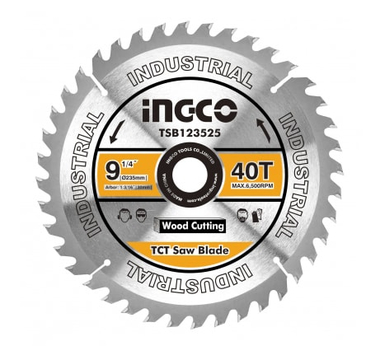 INGCO Disque scie circulaire 235mm 40D compatible CS2358 - TSB123525