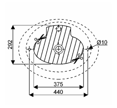 GEBERIT VARIFORM Oval Vasque à poser 60 x 45 cm - 500.772.01.2