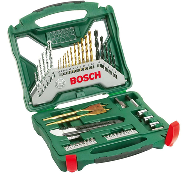 Bosch Accessories 50 pièces Ensemble de forets et de tournevis en titane X-Line 2607019327