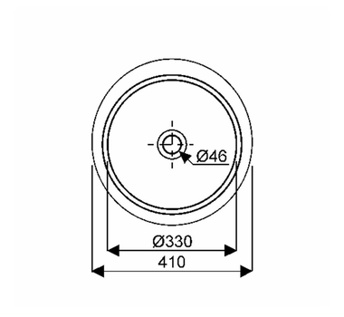 GEBERIT VARIFORM Rond Vasque à encaster par le dessous Blanc 42 x 42 cm - 500.746.01.2