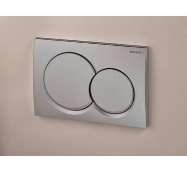 GEBERIT Plaque de commande WC ALPHA 01 CHROME MAT - 115.035.46.1