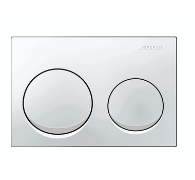 GEBERIT Plaque de commande WC ALPHA 10 BLANC - 115.040.11.1