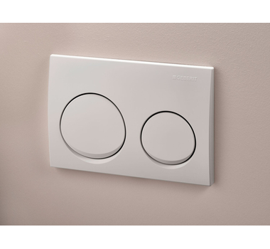 GEBERIT Plaque de commande WC ALPHA 10 BLANC - 115.040.11.1