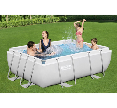 BESTWAY Piscine hors sol rectangulaire Power Steel™ 282 x 196 x 84 cm - 56629