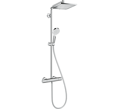 HANSGROHE Crometta Colonne de douche E1 Jet Thermostatique Chromé 240 Carre - 27281000
