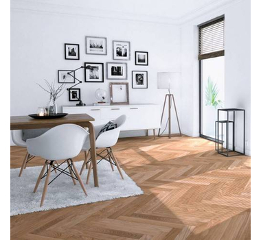 CASTRO Parquet Contre Collé 15,5 mm Chêne Point de Hongrie Chevron 45° - 15.5C/PH/CHE/SE