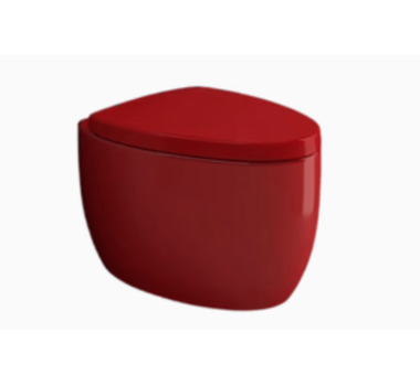 BOCCHI ETNA Pack WC suspendue rouge Cuvette + Abattant amortissable - 1116.004.012