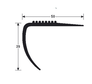 ROMUS Nez de Marches PVC souple N35BS bord sifflet - 3061