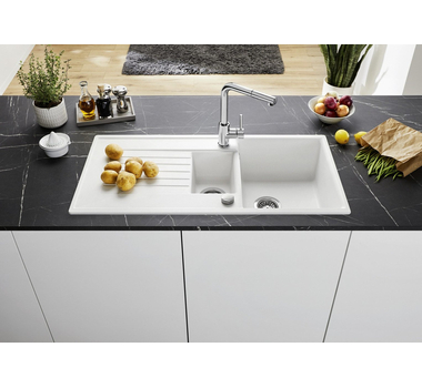 BLANCO Evier de cuisine 1 Bac et 1/2 avec égouttoir réversible Alumétalic ZIA 6 S - 514741 [CLONE]