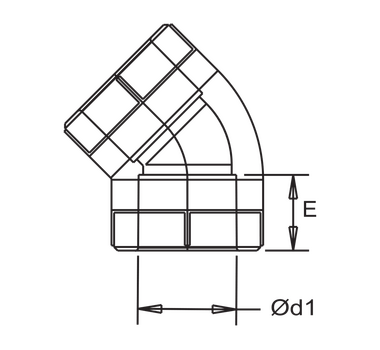 FORMÜL Coude 45° PP-R Diamètre 20 - DIR-200045