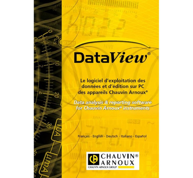 CHAUVIN ARNOUX Logiciel de gestion des données et d'édition sur PC DATAVIEW - P01102095