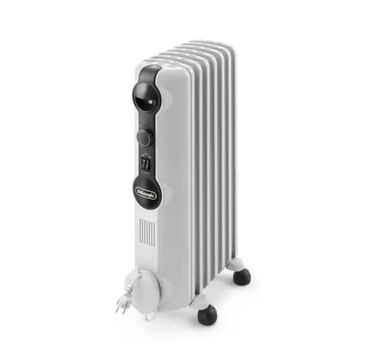 DELONGHI Radiateur à bain d'huile blanc 7 éléments - TRRS 0715