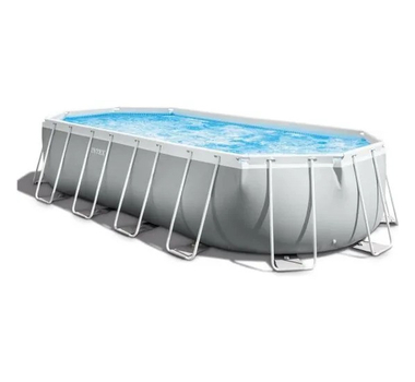 INTEX Piscine Hors Sol prism frame ovale tubulaire 610 x 305 x 122 cm - 26798NP