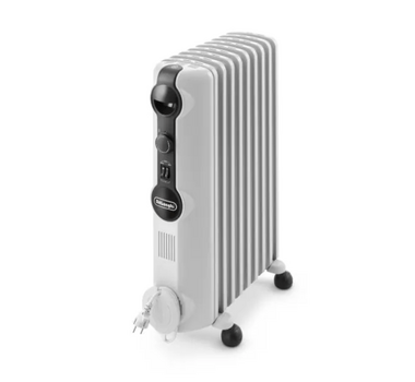 DELONGHI Radiateur à bain d'huile blanc 9 éléments 2000W - TRRS 0920