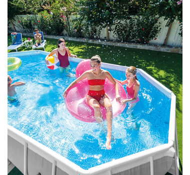 INTEX Piscine Hors sol ovale PREMIEUM 5.03 x 2.74 x 1.22 m - 26796NP