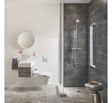 GROHE Essentials Métal 7.48-in. Anneau porte-serviette, Starlight Chrome - 40365001