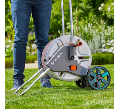 GARDENA Devidoir sur roues Metal. CleverRoll M équipé {5/8") 15 mm 25 m - 18543-26