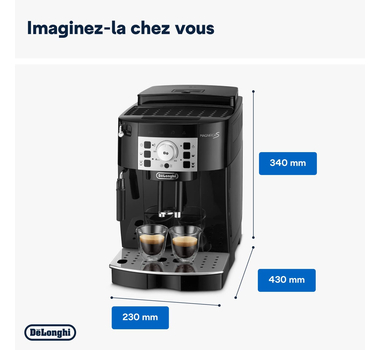 DELONGHI Machine à café automatique Magnifica / 1.8L Noire - ECAM 22110 SB