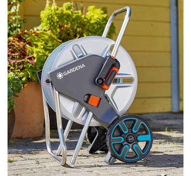 GARDENA Devidoir sur roues Metal. CleverRoll M équipé {5/8") 15 mm 25 m - 18543-26
