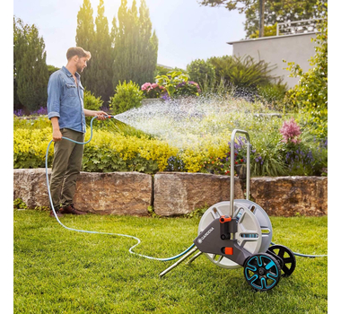 GARDENA Devidoir sur roues Metal. CleverRoll M équipé {5/8") 15 mm 25 m - 18543-26