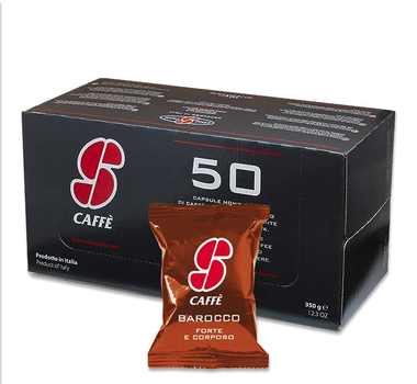 ESSSE CAFFE Kit 50 Capsules Café Barocco Espresso mélange robusta fort et corsé