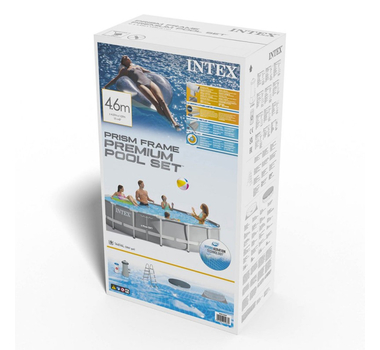 INTEX Piscine Hors sol Prism Frame ronde 4.57 x 1.07 m - 26724NP