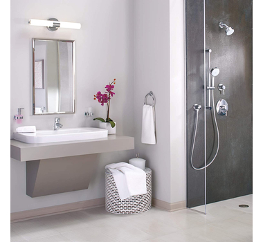 GROHE Essentials Métal 7.48-in. Anneau porte-serviette, Starlight Chrome - 40365001