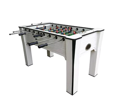 GARLANDO Table de football Babyfoot Blanche 143,4x83x92cm